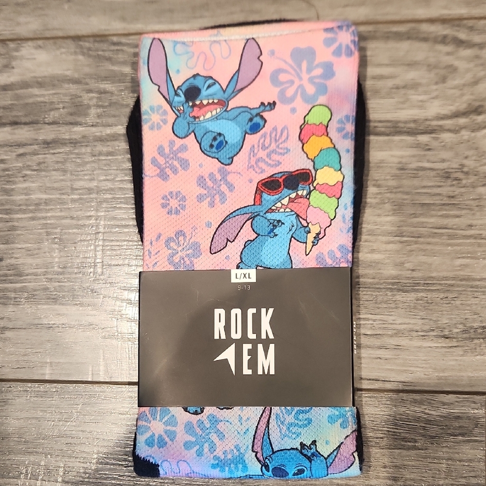 NWT Rock 'Em Stitch Themed Socks SZ L/XL 9-13K